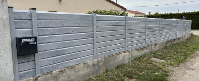 ETAPE 11- Pose d'une clôture de jardin