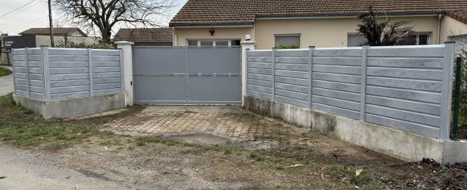 ETAPE 12 - Pose d'une clôture de jardin